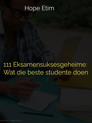 cover image of 111 Eksamen Suksesgeheime--Wat die beste studente doen